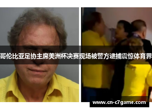 哥伦比亚足协主席美洲杯决赛现场被警方逮捕震惊体育界 哥伦比亚足协主席美洲杯决赛现场被警方逮捕震惊体育界